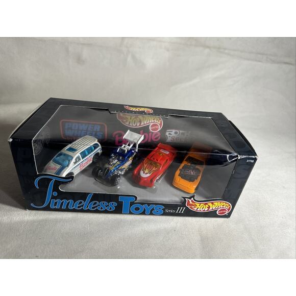 2001 Hotwheels Timeless Toys Series III 4 Car Box Set 1/64 Scale - Picture 1 of 4